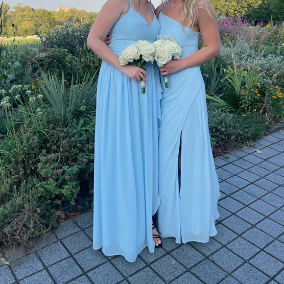 JJ’s House Sky Blue One Shoulder Dress - Picture 7 of 8